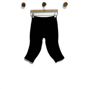 Lululemon Womens Cropped Legging Size 10/12? Black Solid Casual Lounge Stretchy